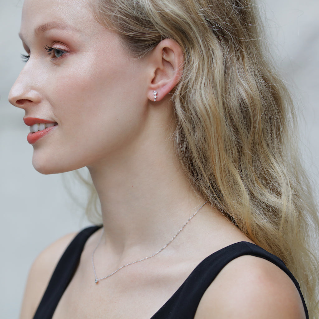 Zoi Earrings Silver - MilaMela.com