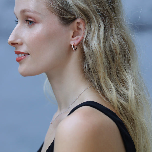 Ava Earrings Rose Gold - MilaMela.com