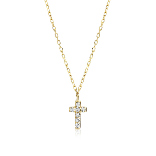 Ikon Diamond Cross Gold - MilaMela.com