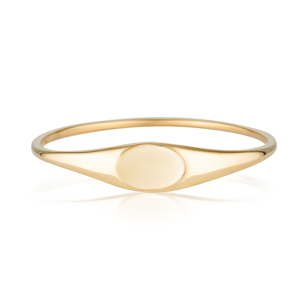 Thin Signet Ring - MilaMela.com