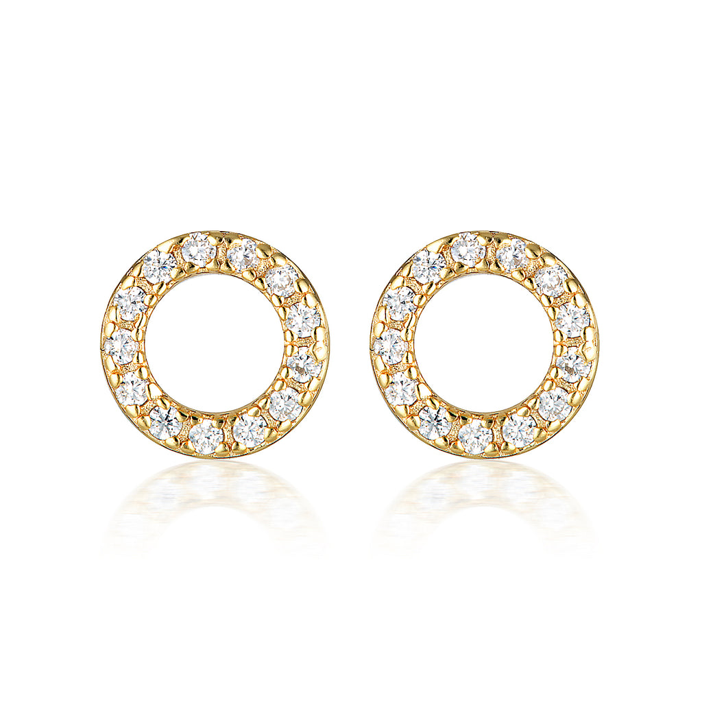 Baby Circle Earrings Gold - MilaMela.com