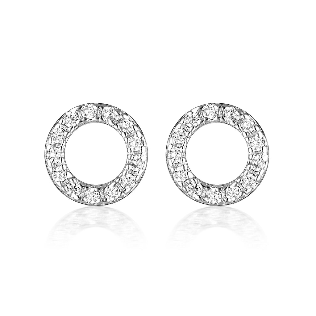 Baby Circle Earrings Silver - MilaMela.com