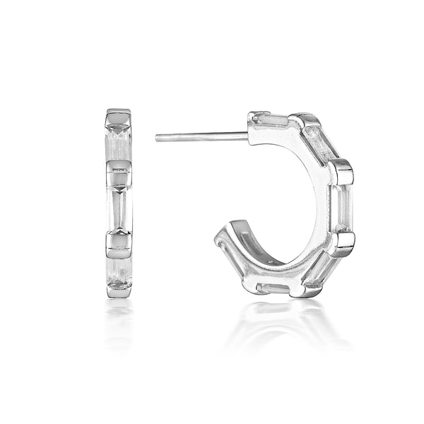 Ava Earrings Silver - MilaMela.com