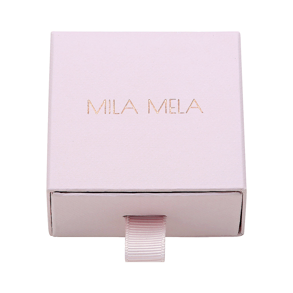Glitter Disc Earrings White Gold - MilaMela.com