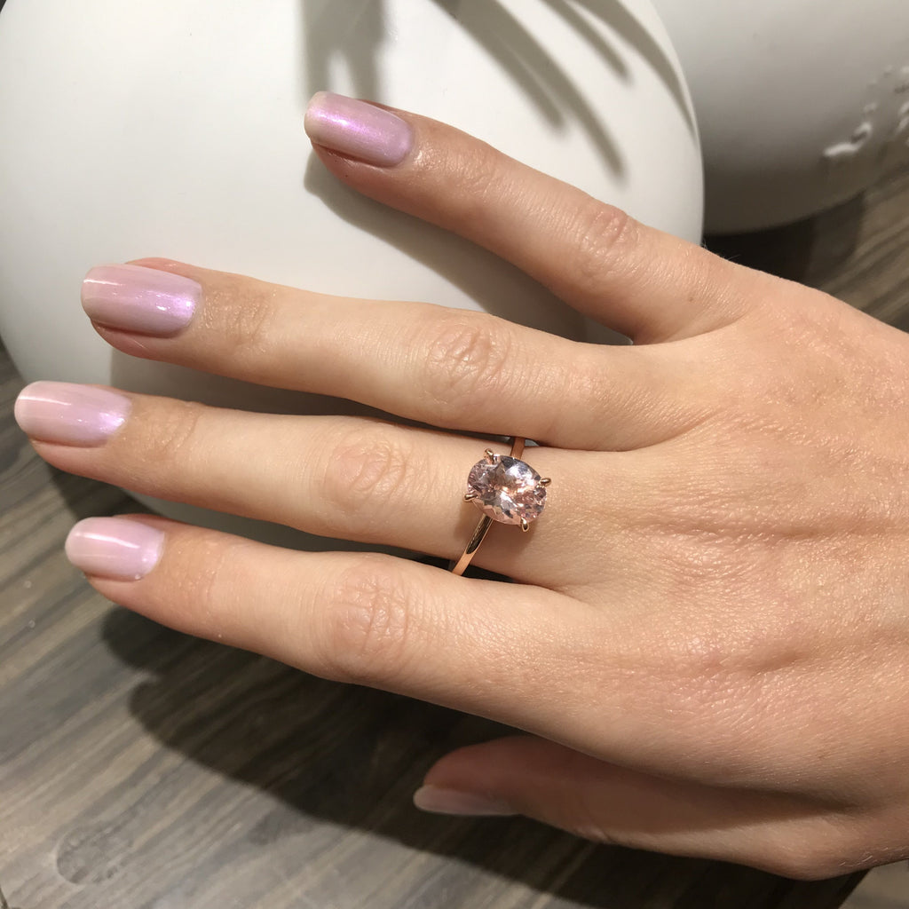 Precious Morganite Ring - MilaMela.com